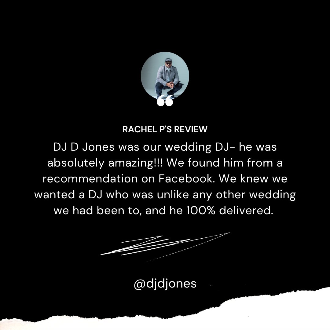 djdjones's tweet image. Recommendations, referrals or reviews! I appreciate it all! 😎

#motivation #mondaymessages #mondaymotivation #businessmotivation #clientreviews #weddingvendorreviews #weddingvendors #fivestarreviews #elegantweddings #2022weddingreviews #top2022vendors