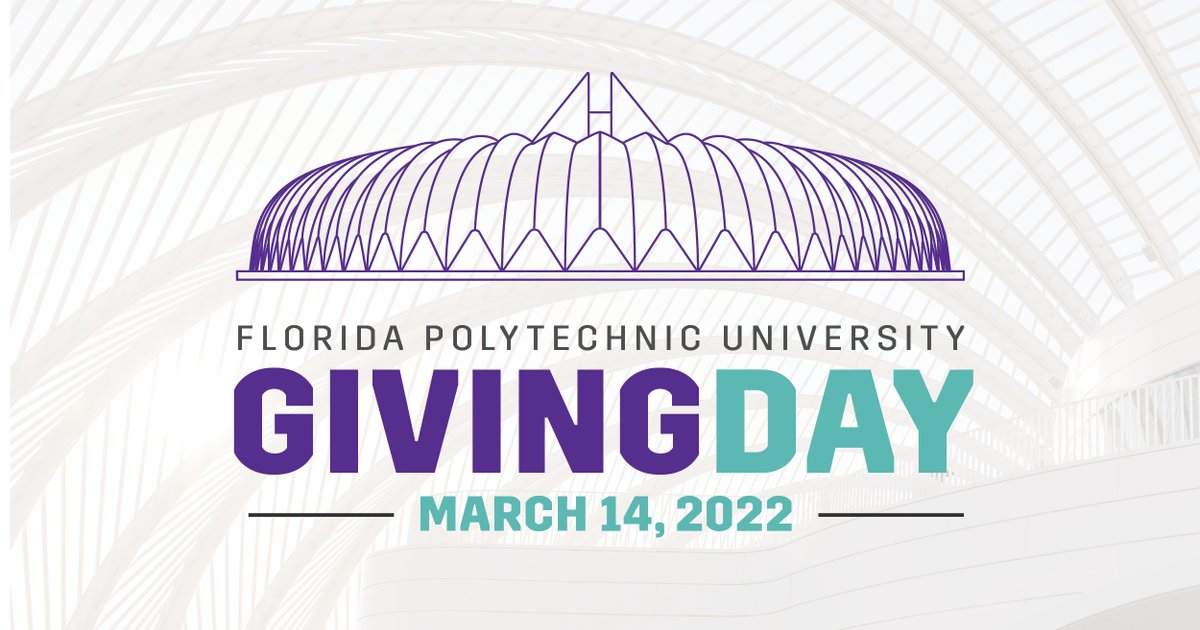 FLPolyU's tweet photo. ⏰Save the date for our first ever #FLPolyGivingDay on March 14. Please mark your calendar to be part of this first-time event and support your favorite academic department, student club, or scholarship. https://t.co/HzyX0knflm