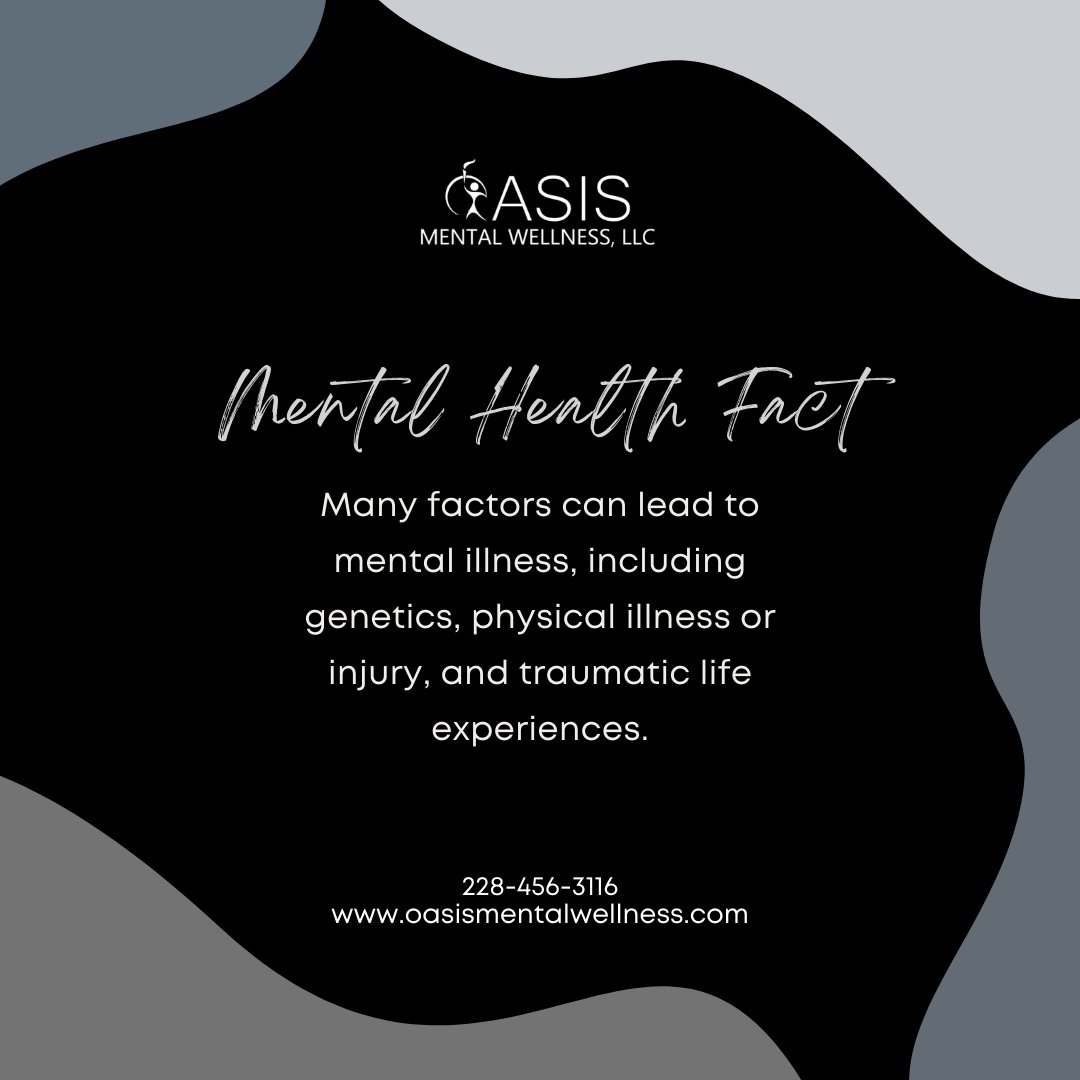OasisMWellnes's tweet photo. Mental Health fact. 👆💯

📣Let 📍Oasis Mental Wellness, LLC guide you and overcome your struggles.
✅Get in touch with us!
✅Get Started now!
 
☎  Call us now at 228-456-3116 for any inquiries.
 
Visit our website 🌐 https://t.co/MLHVzKCaY9 to book a session. https://t.co/3HJqNn1k5E