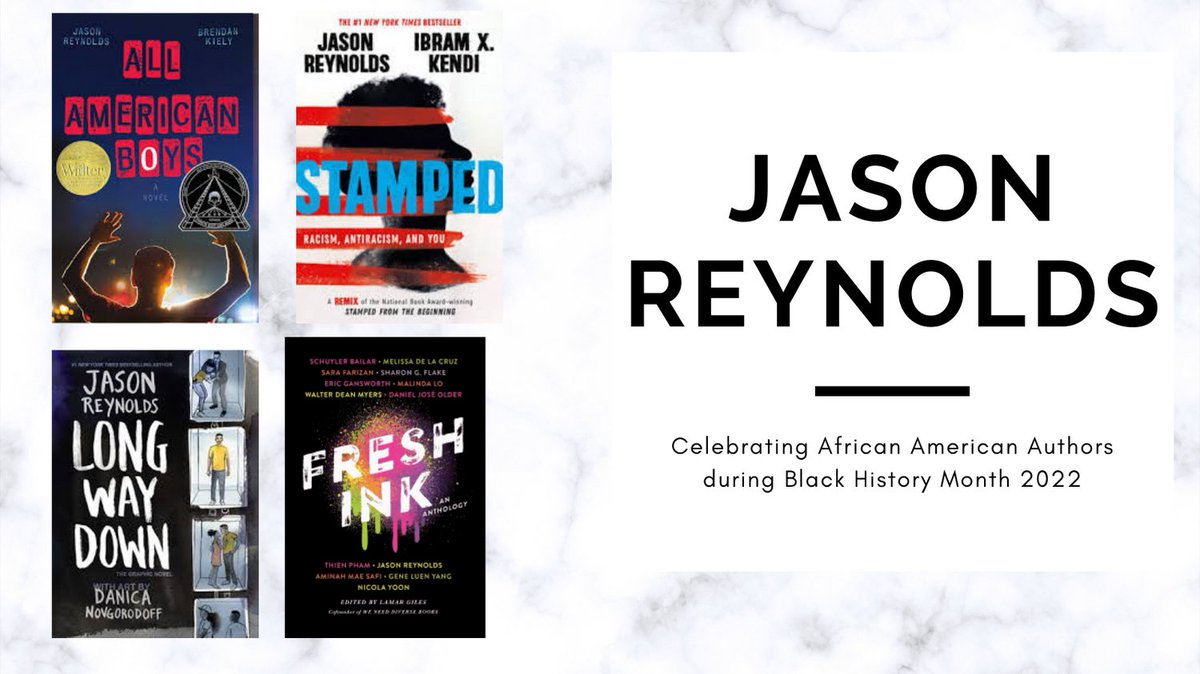 LegacyHSLib's tweet photo. We conclude our celebration of #BlackHistoryMonth22 honoring Jason Reynolds, the National Ambassador for Young People's Literature.
He stands up to censorship efforts and is an advocate for diverse books.
Find his amazing books in Your Library.
#MISDLibLove
#Broncosread https://t.co/IOf2PQ4wnH