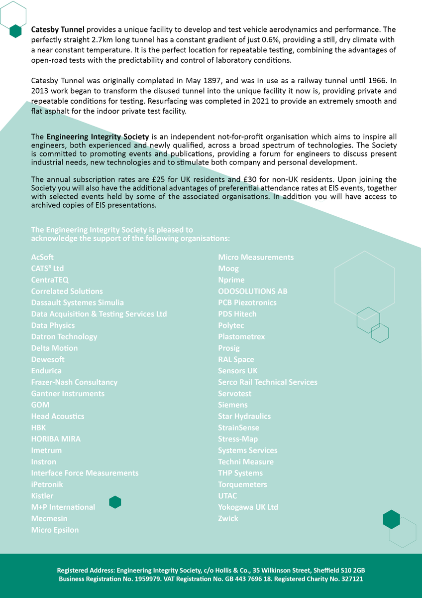 We're pleased to announce a return to in-person seminars.

SEMINAR: Importance of Repeatable &amp; Reproducible Testing, 26 April 2021, Catesby Tunnel, Northamptonshire

More info at e-i-s.org.uk/events-2/
