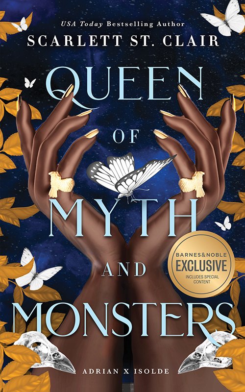BNBuzz's tweet photo. Here is @ScarlettStClai1's OUEEN OF MYTH AND MONSTERS, the B&amp;N Exclusive Edition. When you pre-order, you'll be automatically entered for a chance to win a zoom makeover call w/ Ms. St. Clair &amp; so much more.  https://t.co/s25s0W0YYS

#coverreveal #sweepstakes #BNExclusiveEdition https://t.co/820knQu2m5