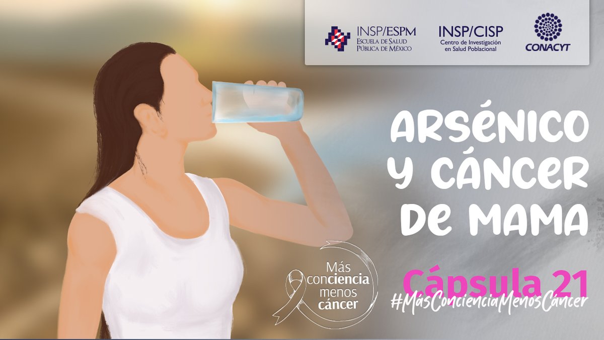 SaludPublicaMx's tweet photo. Ya está disponible la cápsula 21, que habla sobre la contaminación por arsénico y como se asocia con el cáncer mamario
Checa esta y otras cápsulas más en nuesto canal de #YouTube: https://t.co/Crapgo5l5U
#Cancer #CancerDeMama #ESPM #INSP #CISP #CONACyT #Incan #infocancer https://t.co/viDu4RhnH7