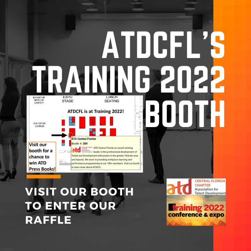 Enter our raffle for a chance to win ATD Press Books by stopping by the #ATDCFL booth in the Expo Hall today! We can’t wait to meet you. #training2022 #Membership #learninganddevelopment
