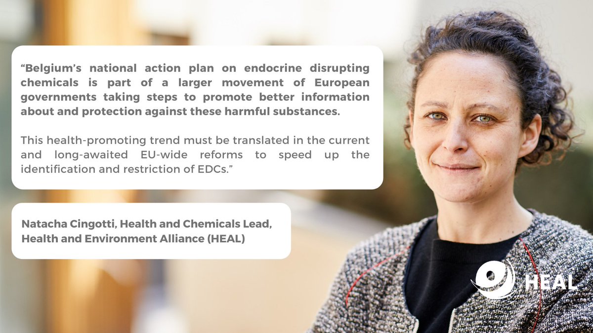 HealthandEnv's tweet photo. ❗ Belgium is set to launch its 1️⃣st-ever national action plan on #EndocrineDisruptors. 

@HealthandEnv, @komop_tgkanker &amp; @MutLibres welcomed the plan as a key step towards better health protection against these harmful substances. 

👉 https://t.co/Fzs7W1jy6W https://t.co/PFxUjCZaYA