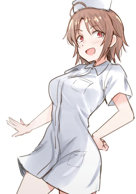 斉藤洋子ちゃん!
#モバマス版深夜の真剣お絵かき60分1本勝負
衣装お題ナースの制服 