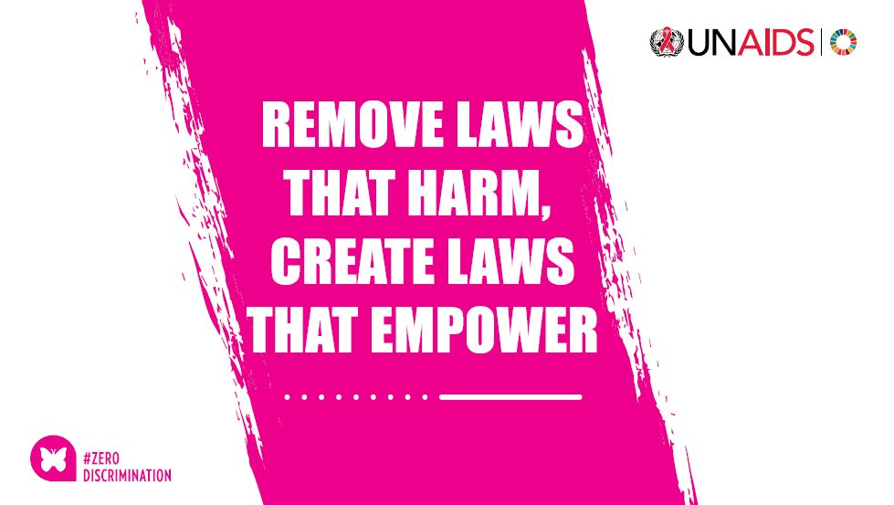 UNAIDS's tweet photo. On #ZeroDiscrimination Day @UNAIDS is raising awareness about existing laws & policies perpetuating #inequalities that prevent people from living a full & productive life.
Join us in demanding governments to fulfil their obligations to #enddiscrimination. https://t.co/8h1vFCrzMe https://t.co/puCwdktleo