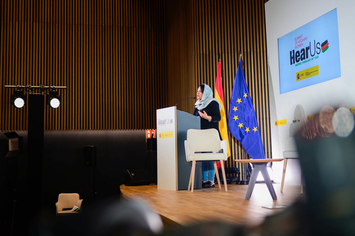 MAECgob's tweet photo. El @MAECgob ha organizado hoy la ​Cumbre de mujeres afganas #HearUs, una plataforma de cooperación para responder a sus necesidades tanto en Europa como en Afganistán.

Aquí puedes ver el vídeo completo del evento: https://t.co/S9XSaNIwKQ https://t.co/3XxZAiM7Ru