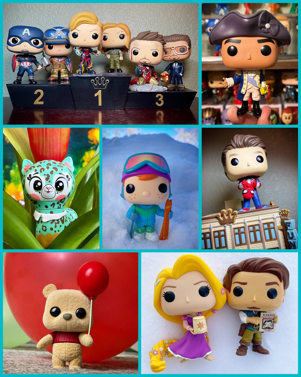megstocker's tweet photo. And thatβs a wrap on two weeks of #FunkoPhotoADayChallenge across Instagram (week 1) and Twitter (week 2, pictured here)! Had fun continuing to select varied fandoms across the challenge! ππ·
#funko #funkophotoaday #marvel #pooh #hamilton #disney #freddyfunko #snapsies https://t.co/BwEdkrSwh0