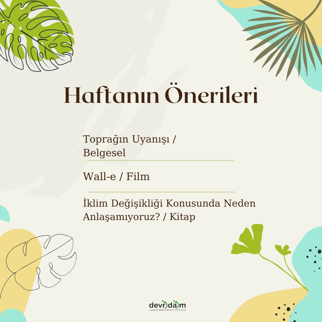 devridaimen's tweet photo. Soğuk havalarda aklımızı ısıtacak film, belgesel ve kitap önerilerimiz🌿 

#tüketim #çevre #döngüselekonomi #kitap #film #belgesel https://t.co/4UIM3Lp6f9