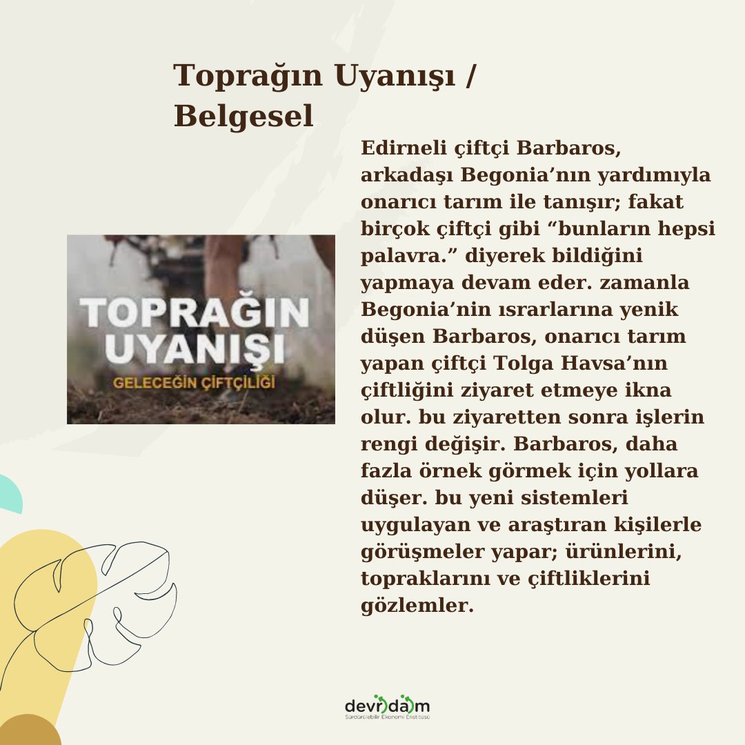 devridaimen's tweet photo. Soğuk havalarda aklımızı ısıtacak film, belgesel ve kitap önerilerimiz🌿 

#tüketim #çevre #döngüselekonomi #kitap #film #belgesel https://t.co/4UIM3Lp6f9