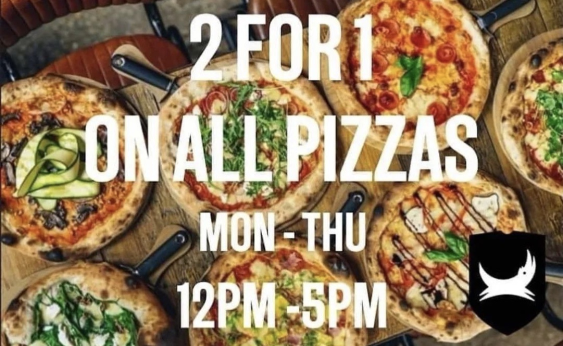 BrewDogBarPerth's tweet photo. Thank Heavens it’s Monday! We’re bringing 2-4-1 Pizzas all week between 12 &amp; 5. So what you waiting for!? Get down here!
#brewdog #pieceapizza #brewdognow #sliceoftheaction #brewdogperth https://t.co/8LnjjqbL8B