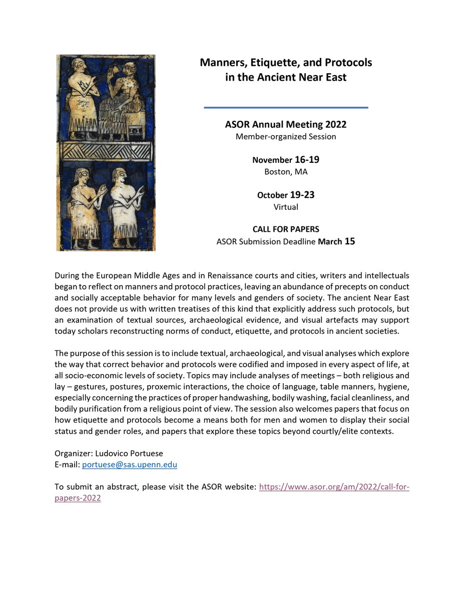 🗣️There is still time to submit your abstract!
<a href="/ASOResearch/">ASOR</a> @MSCActions