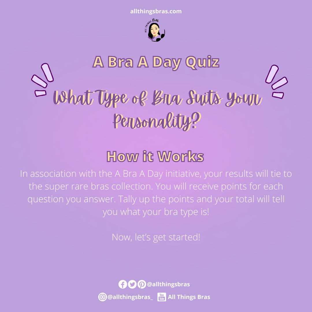 allthingsbras's tweet photo. Come and take this quiz in association with our A Bra A Day initiative! https://t.co/na72gngnwa