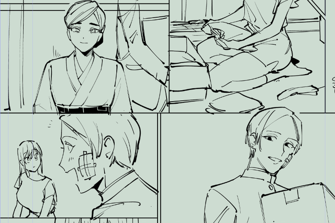 出番一生無いと思ってた人達が出せるの嬉し!!(伊角家母と弟) 