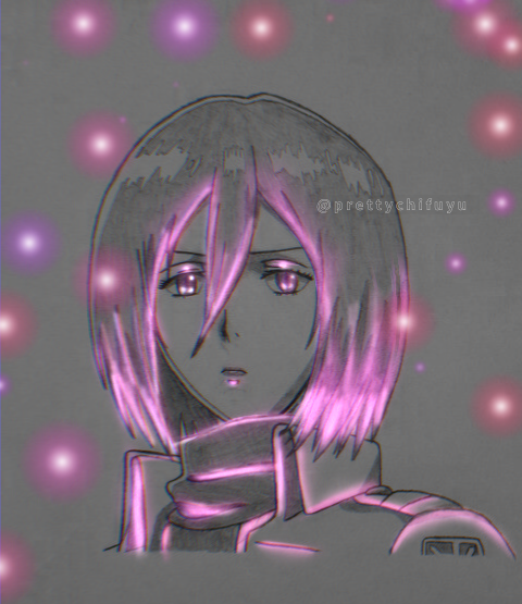 prettychifuyu's tweet photo. Mikasa Ackerman <3 (in glow style) 

#AttackOnTitan #MikasaAckerman https://t.co/0a3KJssvAZ
