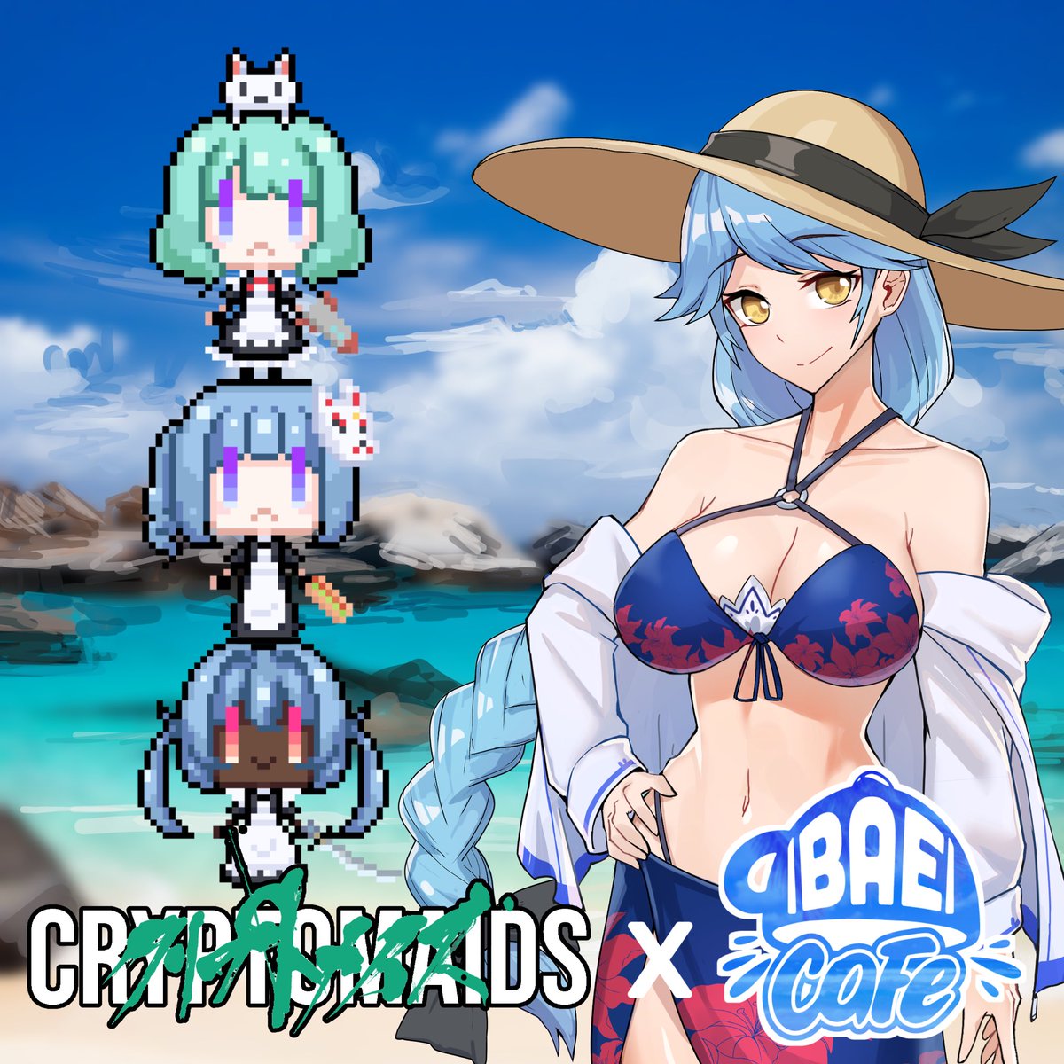 CryptoMaids's tweet photo. 💙Bae Cafe x CryptoMaids Fanart Contest❤️
3/1〜3/8 8pmJST

Prize💝
🥇WL for each +$300eth
🥈WL for each +$200eth
🥉WL for each +$100eth

①Draw FanArt of Bae Cafe x CryptoMaids
②Tweet your fanart with #Bae_Maid

The more details are on each discord!✨

#BaeCafe #CryptoMaids https://t.co/hjuflkPIWG