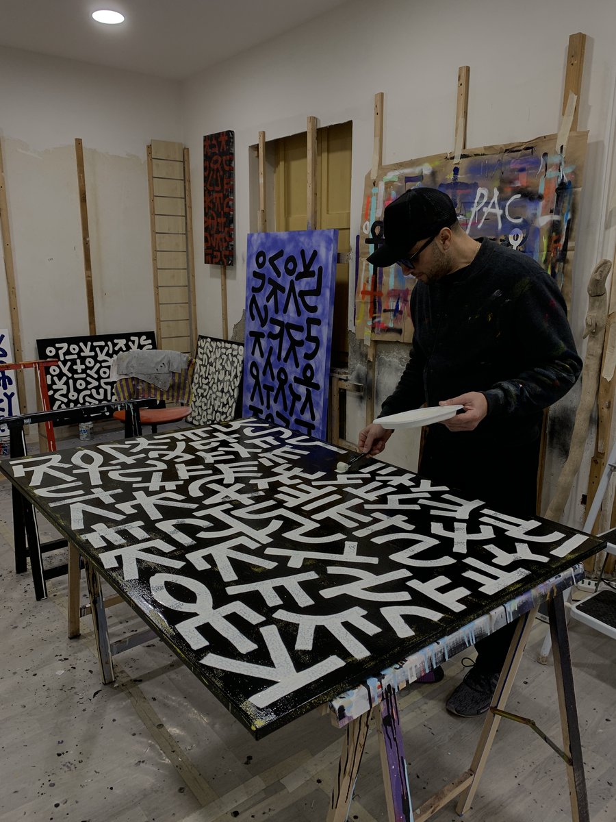 RaulArtist's tweet photo. 🔴 #Live from the Art Studio
➖Genesis my first #NFTs collection is coming in March '22. Turn on the notification alert 🚨
#Painting #NFTsCommunity #NomadicSigns #artistsontwitter #OpenSeaNFT https://t.co/xEP84SsBPi