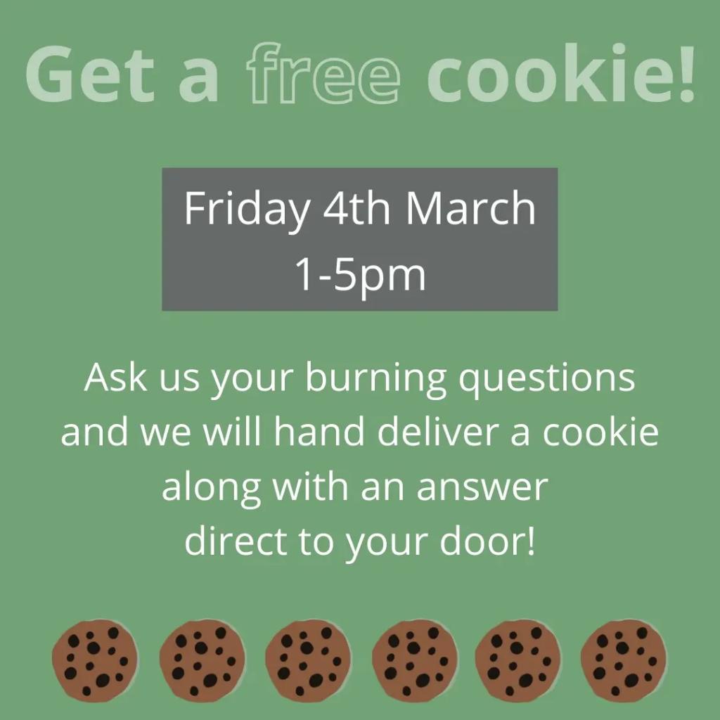 UCLanCU's tweet photo. To kick-start our events week, this Friday we will be hosting our text a treat event!🍪

📆Friday 4th March
🕐1-5pm

From 1-5 just text 07496232666 with ANY question about Christianity and your uni halls and we'll deliver you an answer and your FREE cookie directly to your door! https://t.co/KyLHSFgQHJ