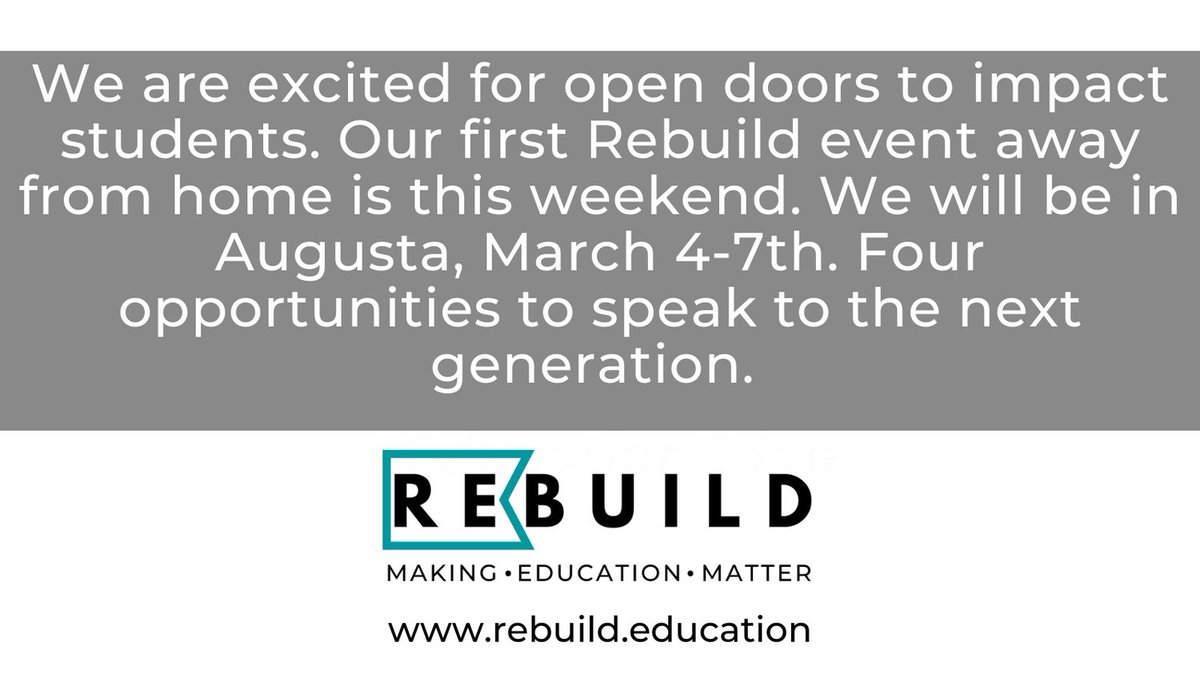RebuildEduc's tweet photo. Looking forward to a great weekend. #EducationEdge, #MakingEducationMatter, #RebuildEducation https://t.co/8aXsmVXZW6