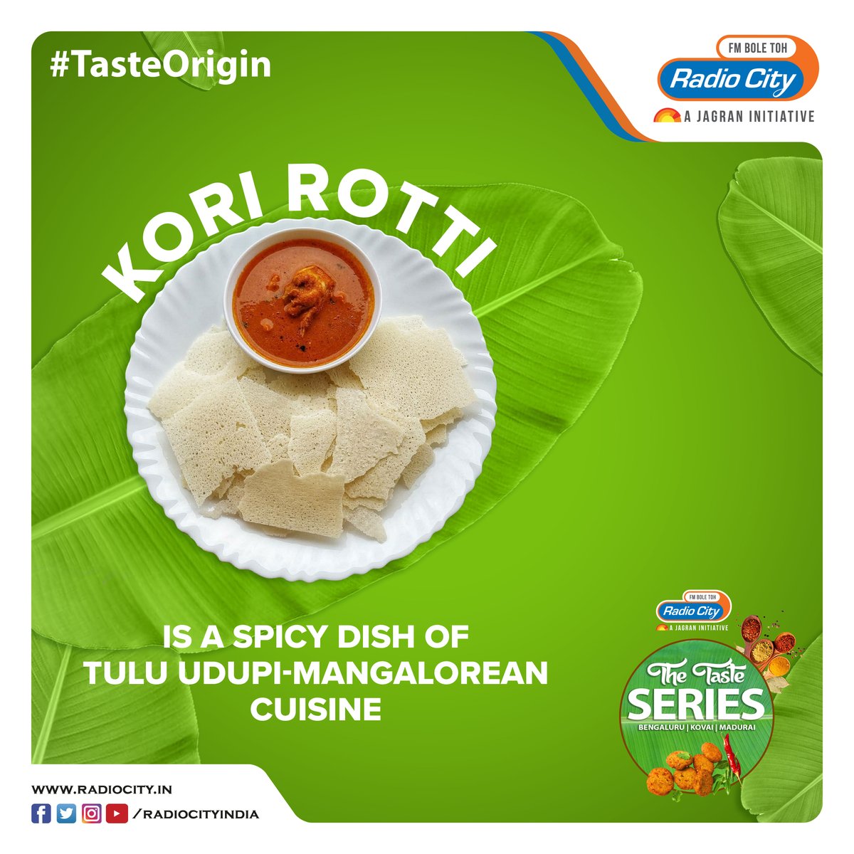 radiocityindia's tweet photo. A combination of red chili and coconut milk-based chicken curry and crisp, dry wafers made from boiled rice. Kori means chicken in Tulu
.
.
.
.
#KoriRotti #Tulu #food #foodie #Mangalore #thetasteseries #Cuisine #RadioCity https://t.co/w52TNZKJ4j