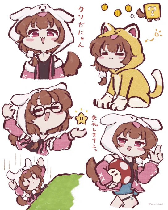 #今月描いた絵を晒そう 
今月もころさんいっぱい描いた🥐 
