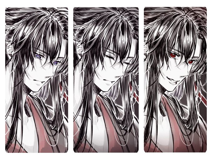 #今月描いた絵を晒す
らんじゃん…目しか描いてない!! 