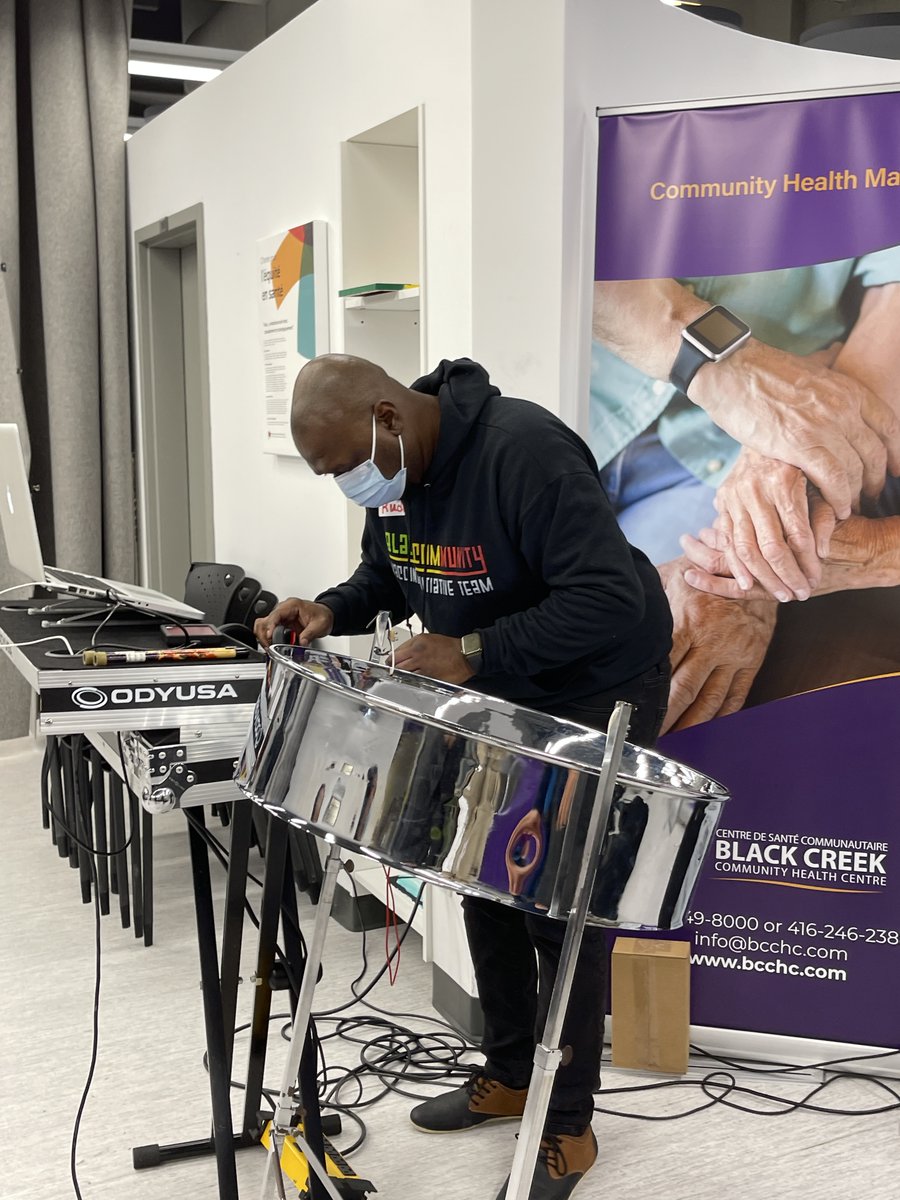 BlackCreekCHC's tweet photo. Celebrating #BlackHistoryMonth  and Black Health on Saturday @yorkgate_mall. Thank you to our partners for bringing community together for music, hairstyling, vaccine clinic and health screenings. #blackhealthmatters  #ClippersandCombs @thebpao https://t.co/MHRvtkNN9F