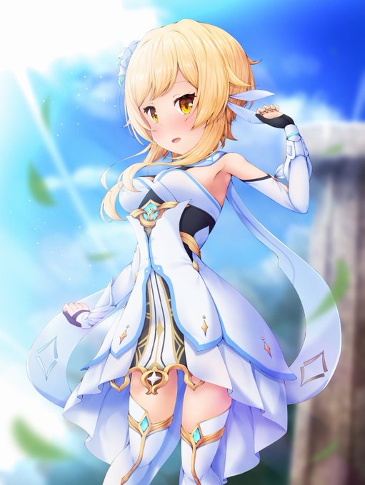 原神の蛍ちゃんを描きましたおっぱいが大きくてかわいいですね 