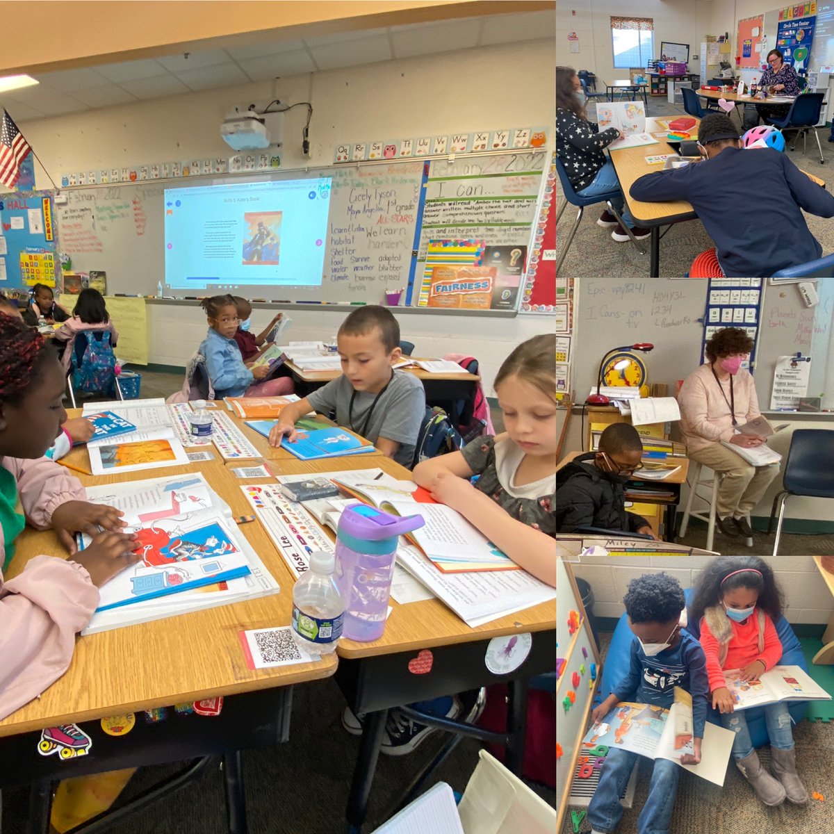 Students and staff Drop Everything and Read, as we kick off Read Across America Week! <a href="/DrAngelaDraper/">Angela Draper</a> <a href="/vFowlerRocks10/">Vicky Schrock Fowler</a> <a href="/PrinJLindsay/">Jeanelle Lindsay</a> <a href="/GCSchoolsNC/">Guilford Co. Schools</a>