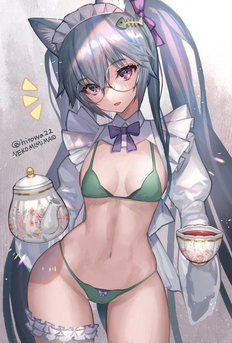 rkgk 猫耳メイド👓🫖💕💕 