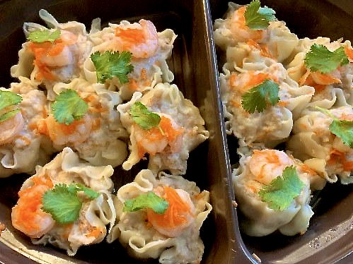 eGullet's tweet photo. Pork and shrimp siu mai, https://t.co/a4qNQweRSP #egullet #food #chinese #cooking #homemade #lunch #bites #dumplings #fillings #pork #shrimp #savory https://t.co/i04cHgolxl