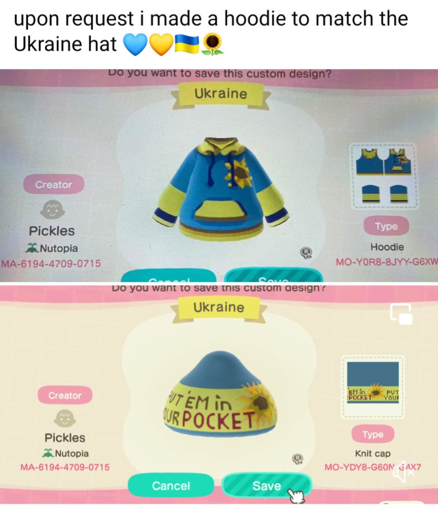 pps_amiibos's tweet photo. I know we've been quiet, but we are still selling Amiibos. 
But also, this feels like something to not be quiet about. 
#ACNH #AnimalCrossing #UkraineRussiaWar #PeaceNotWar #ACNHDesigns #SupportUKraine https://t.co/khH8caoJUU