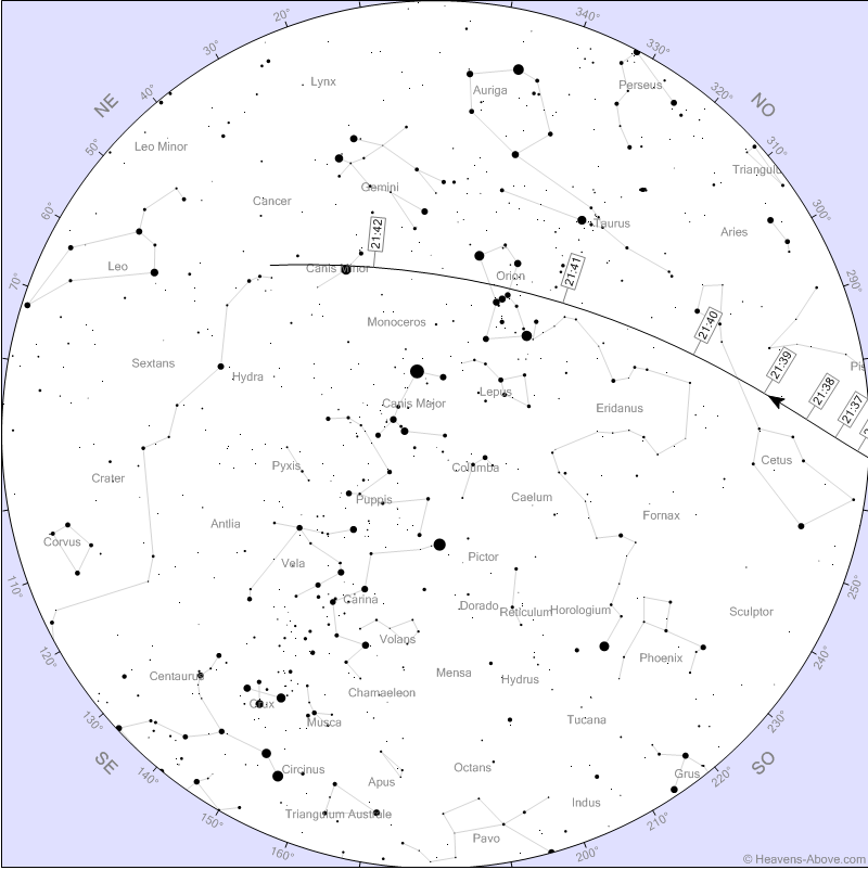 OvniChile1's tweet photo. ATENCION AL CIELO ESTA NOCHE 28FEB22 

TRANSITO DEL TELESCOPIO ESPACIAL HUBBLE POR LOS CIELOS DE #LASERENA Y CUARTA REGION

MIRAR A PARTIR DE LAS 21:37 AL OESTE CONSTELACION CETUS LA BALLENA

TÉRMINO CANIS MINORIS 21:42 

SIEMPRE HAY ALGO ALLA ARRIBA QUE ESPERA SER DECUBIERTO https://t.co/6NlPv5xCCd