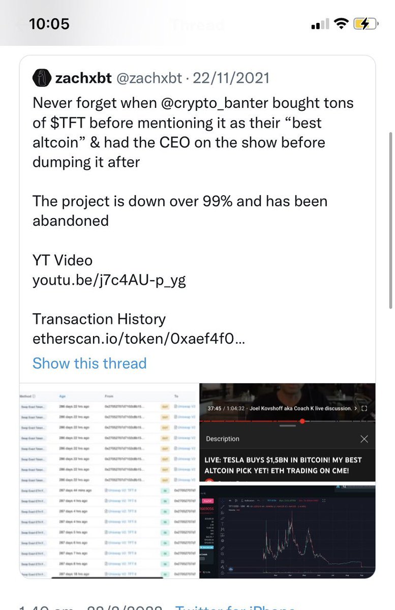 CryptoMichNL's tweet photo. I'm saying something about Ran Neuner and Crypto Banter because of unethical tactics like this.

If you are unaware of your own responsibility towards followers and you are taking advantage of that for your own monetary growth, you are a scumbag. https://t.co/szdymguemN