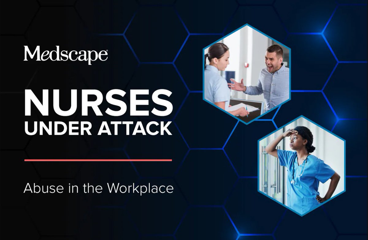 Medscape's tweet photo. Nurse abuse has worsened 'at a time when healthcare workers are already stressed.' To better understand the concerns, we took a deep dive into the research. https://t.co/vZg7FKV3PL https://t.co/nyDgR8qpZl