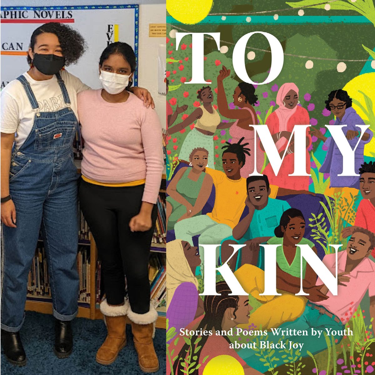 Join us in honoring Black History Month, celebrating black joy, and recognizing our young writers Mahali C. and Ananya R. whose poems were published recently in the book To Our Kin. Learn more and read their poems: bit.ly/3IBrXZi  #blackhistory #blackjoymatters #poetry