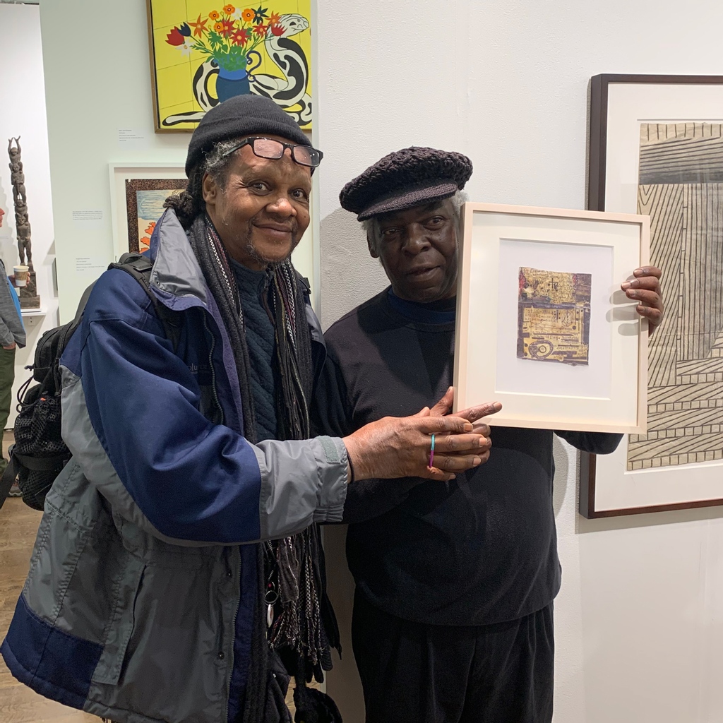 OutsiderArtFair's tweet photo. #LonnieHolley with #MelvinWay at OAF New York in 2020 when we were at the Metropolitan Pavilion last.
Bullet Space will present Melvin Way’s mysterious ballpoint pen and Scotch-tape talismans at OAF New York this year.
Don’t miss out on the fun! Tix at https://t.co/ktr52uJLGW https://t.co/gBmBBHeWy7