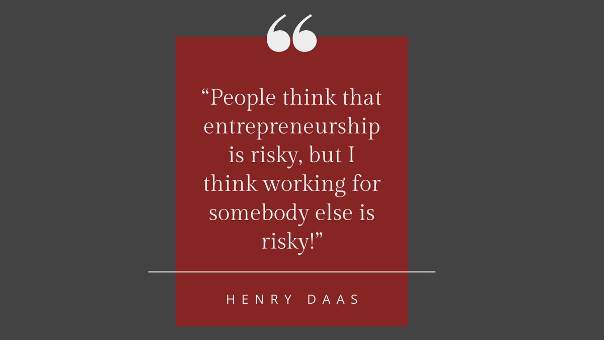 DaasFq's tweet photo. Have you ever been negatively impacted by someone else’s decisions? There is #risk in working for others and working for yourself. The key is choosing which risks you are more willing to manage. Learn more about #riskmanagment as an #entrepreneur at https://t.co/4RwOEGDXZJ https://t.co/lodfuvQcnN