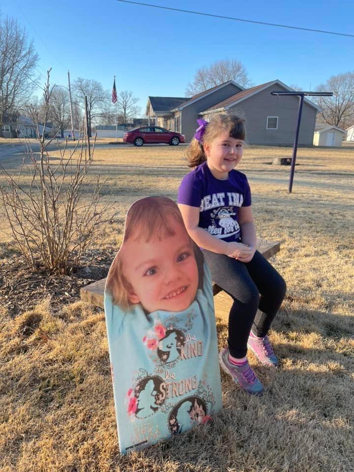 glhjourney's tweet photo. Charley is wearing her purple Grace shirt for Rare Disease Day today. So often, rare diseases go unnoticed anext underfunded because they are so rare. 
Grace was diagnosed with INAD in 2014, when she  was just three years old. https://t.co/uL3529Pvze