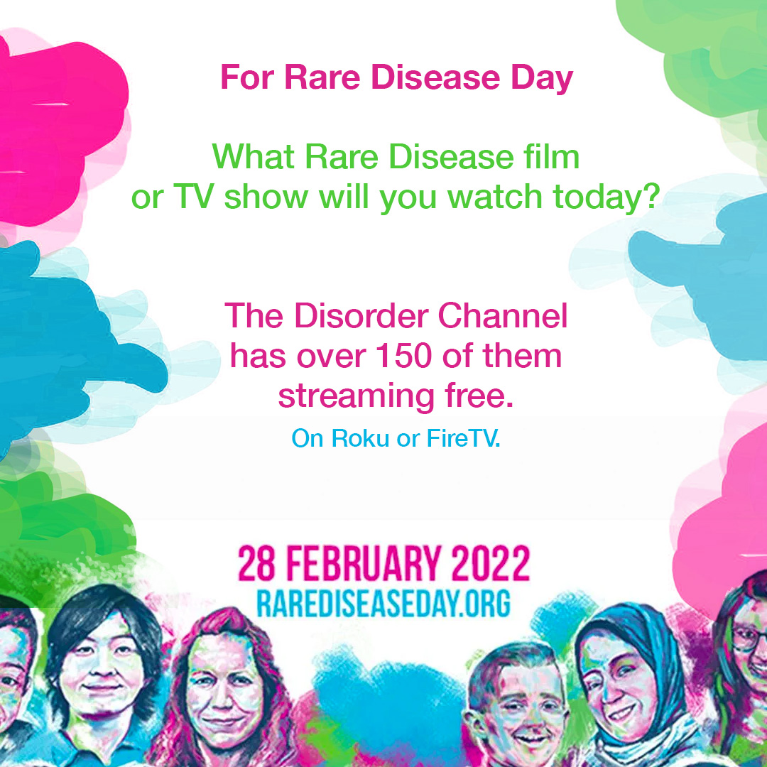 DisorderRare's tweet photo. 🧬🍿🎬Share this with a friend who wants (or needs) to learn more about the rare disease experience. Whatcha gonna watch today?
#rarediseasefilms #rarediseaseTV #rarediseasestories #rarediseasetruth #rarediseasefamilies on #thedisorderchannel streaming free on Roku or FireTV. https://t.co/lJZRUTjCfK