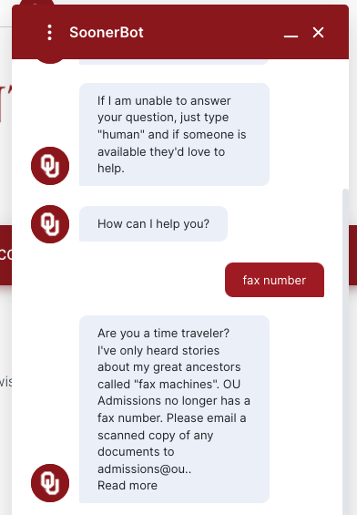 brycekunkel's tweet photo. I love being the personality behind an AI chatbot. Welcome to 2022, @go2ou. https://t.co/BqL0upwTAM