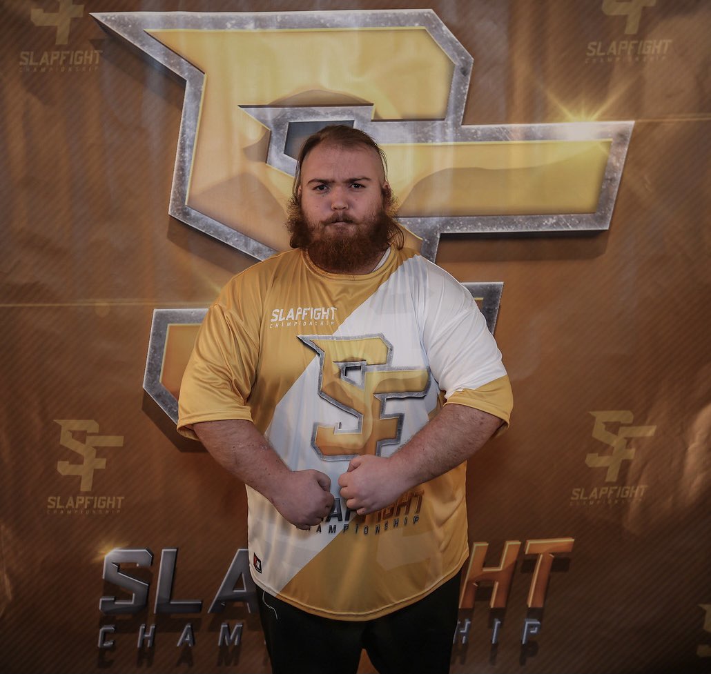 SLAPmountain's tweet photo. This Weekend, ‘Hardcore Hillbilly’ competes at SlapFIGHT Championship 15:ARMAGEDDON! 
👉Don’t miss Hillbilly vs Highlander on March 4th @fitetv!
PPV Link in Bio☝️

#slapfight #slapping #slapfighting #slapcompetition #slap #slapfightchampionship #slapped #slapfightingchampionship https://t.co/HCOs3tfJJy
