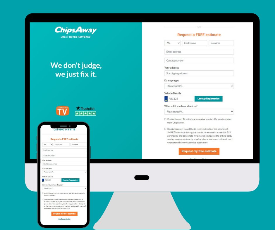 Looking for a repair estimate? ✅ You can get a free estimate from your local specialist by completing our simple online form here: chipsaway.co.uk/free-estimate