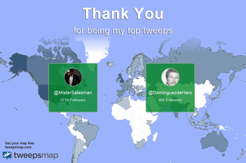 Special thanks to my top new tweeps this week <a href="/MisterSalesman/">M LeMont</a>, <a href="/DominguezdeHaro/">DOMINGUEZ DE HARO</a>