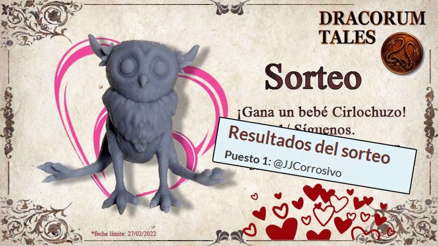 DracorumTales's tweet photo. ¡Ya tenemos a nuestro a ganador! 🔥⚔️🎉🎉

¡Felicidades @JJCorrosivo! 

No os marchéis muy lejos que pronto traeremos novedades y más sorteos! 

#Sorteo #juegosdemesa #Uncirlochuzoencasa https://t.co/PzcDiffFc1