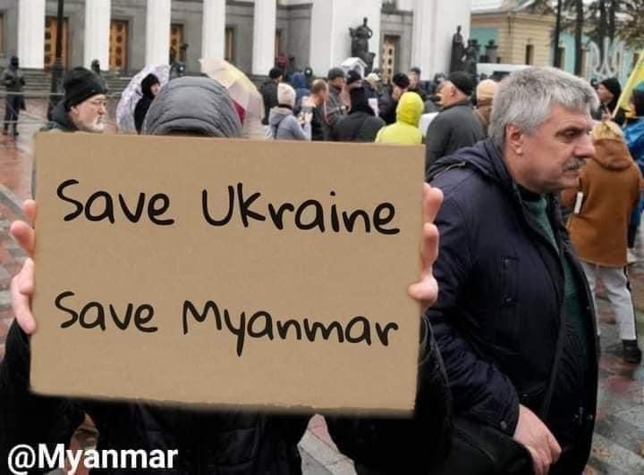 Treasurenyi1's tweet photo. #WeStandWithUkraine 🇺🇦 🇲🇲 https://t.co/5m4aJkDtV2