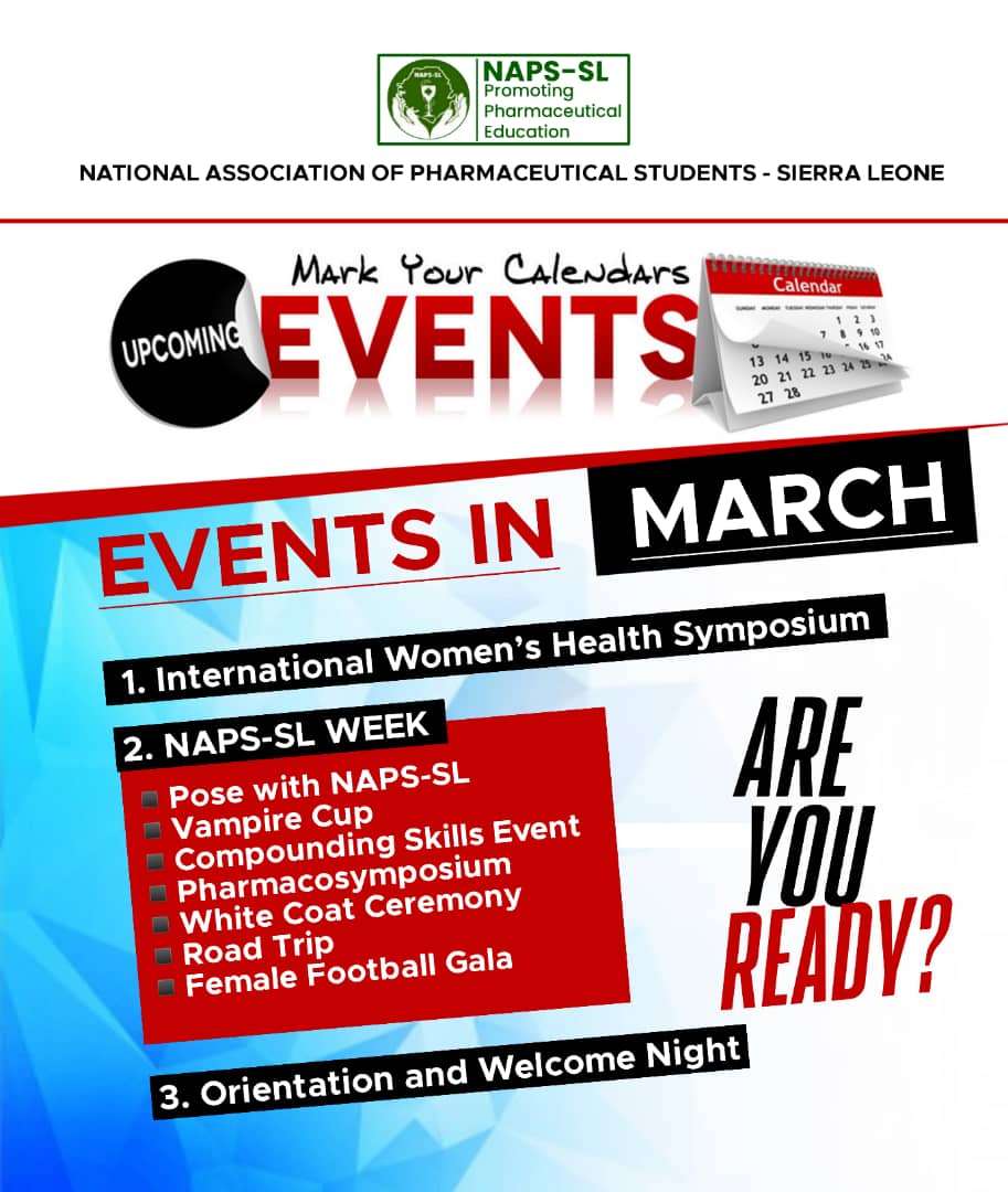 NAPS_SL's tweet photo. March to remember, just a glimpse of the NAPS-SL WEEK, 

It will be a thrilling and exciting moment to interact with one another and strike a balance between education and social events.

It's March, let's worn off the temperate moment.

#Napsslcares
#Napsweek
#IPSForg
#IPSFAfro https://t.co/n9PvbV1lJg