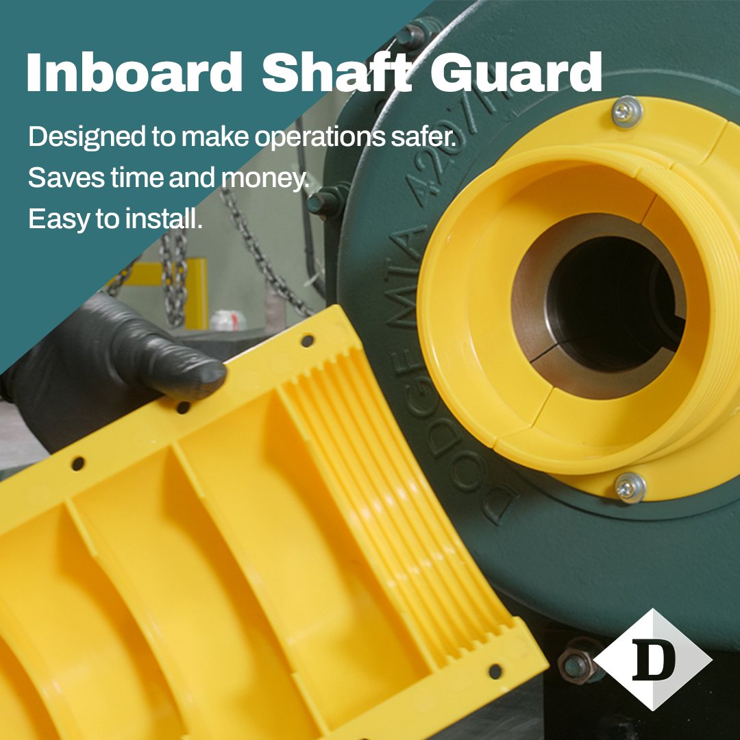 Dodge always puts safety first. We’re excited to announce our new inboard shaft guard for Torque-Arm reducers that protect workers from rotating equipment. Cost-effective &amp; easy to install, this new solution is designed to make operations safer on the job. bit.ly/3Mb1OT2