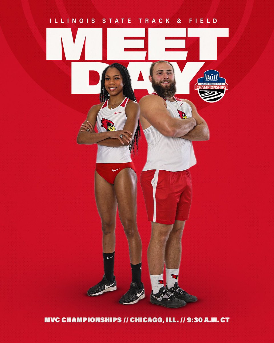 Championship Monday? 🤔 Sounds good to us 😁

🎽 MVC Indoor Championships
🏟️ Gately Park Complex
⏰ 9:30 AM CT
📈 bit.ly/3sq6UDb
📺 es.pn/3BY7jQp (11:15 PM CT)

#redbirdTFXC | #WeAreOne